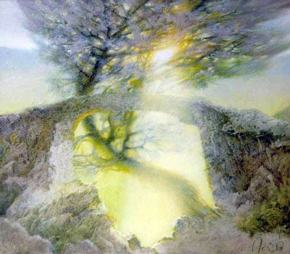 «Схід. Перший промінь». 1998. Полотно, олія, акрил